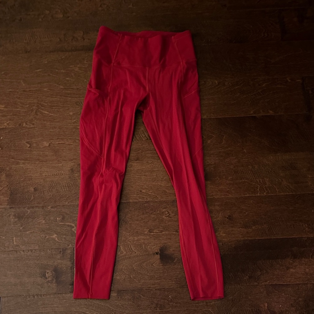 Lululemon Red Leggings
